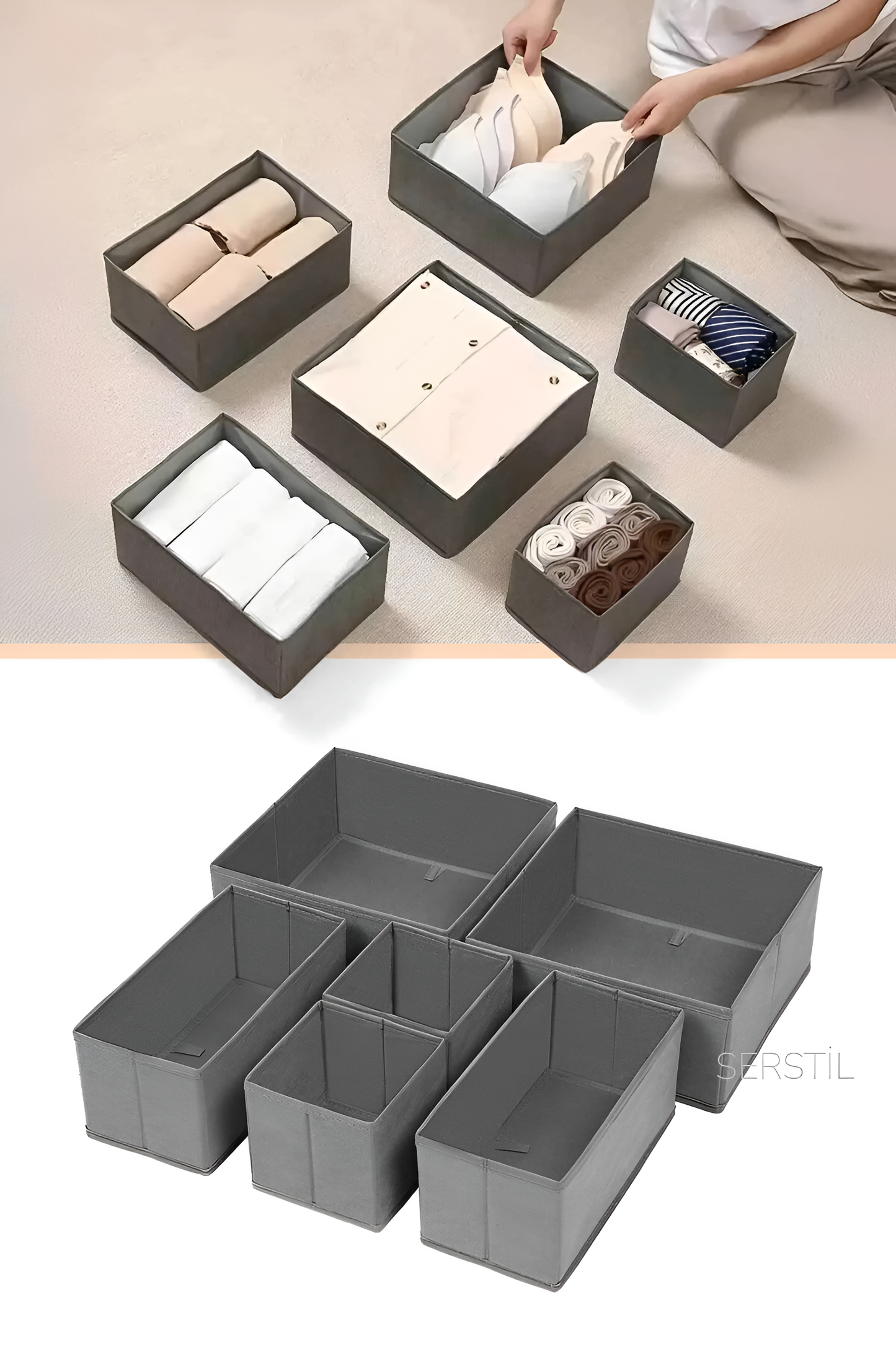 مجموعتين صناديق التخزين (6+4) بنصف الثمن