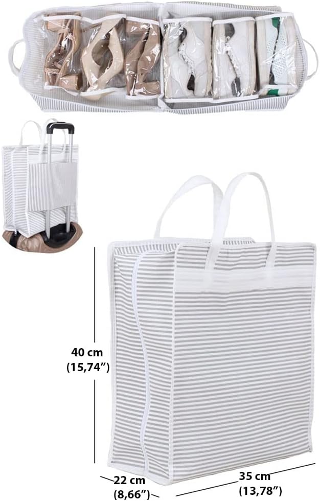 حقيبة أحذية لحمل الأحذية بطريقة منظمة + حقيبة مجاناً