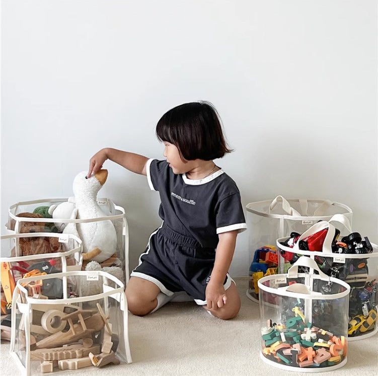 سلة تخزين الألعاب قابلة للطي والحمل (6 أحجام مختلفة)