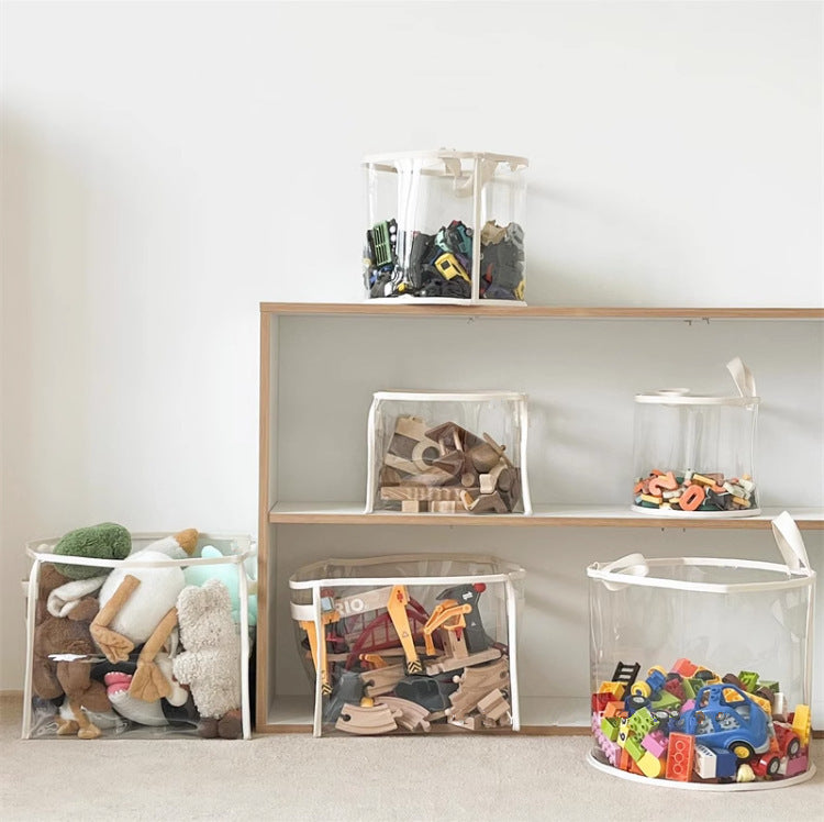 سلة تخزين الألعاب قابلة للطي والحمل (6 أحجام مختلفة)