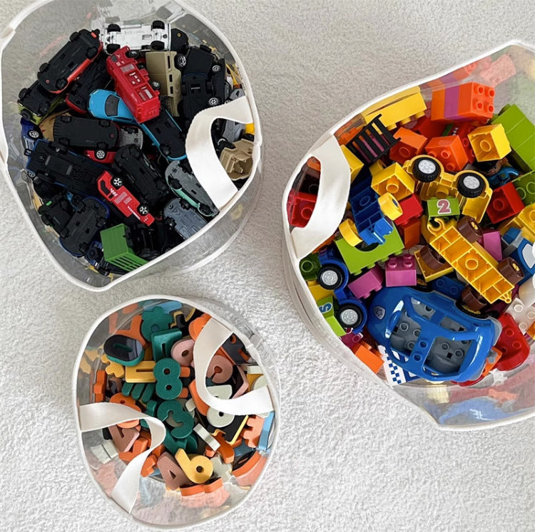 سلة تخزين الألعاب قابلة للطي والحمل (6 أحجام مختلفة)